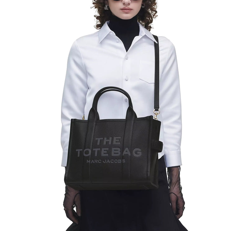 Marc Jacobs Women's The Leather Medium Tote Bag Black