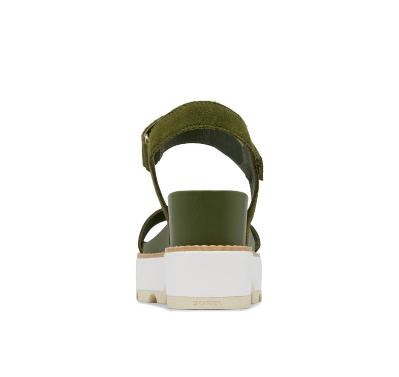 Sorel Women's Joanie IV Y Strap Wedge Sandal Utility Green/Honey White