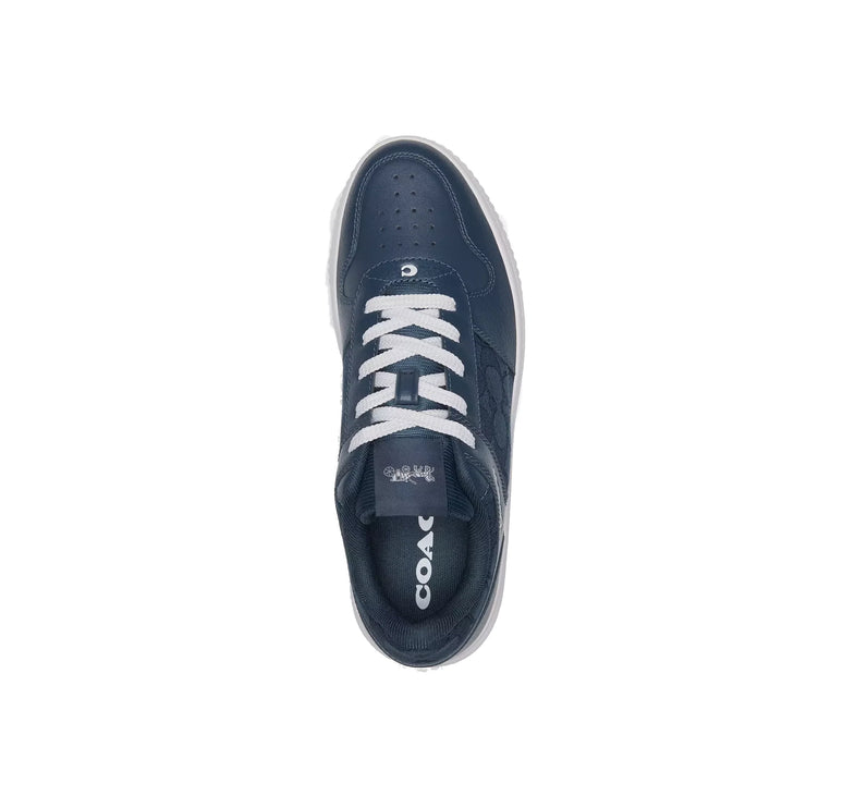 Coach Women's Platform Sneaker In Signature Jacquard Dark Denim