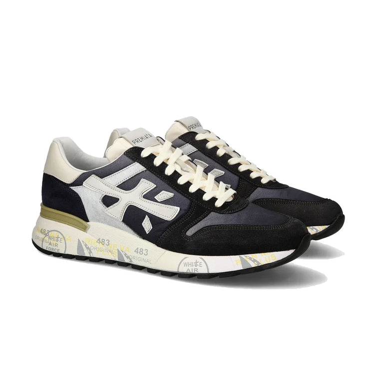 Premiata Men's Mick Sneakers Dark Navy/Black 6618