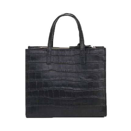 Marc Jacobs Women's Mini Grind Crocodile Embossed Leather Tote Black