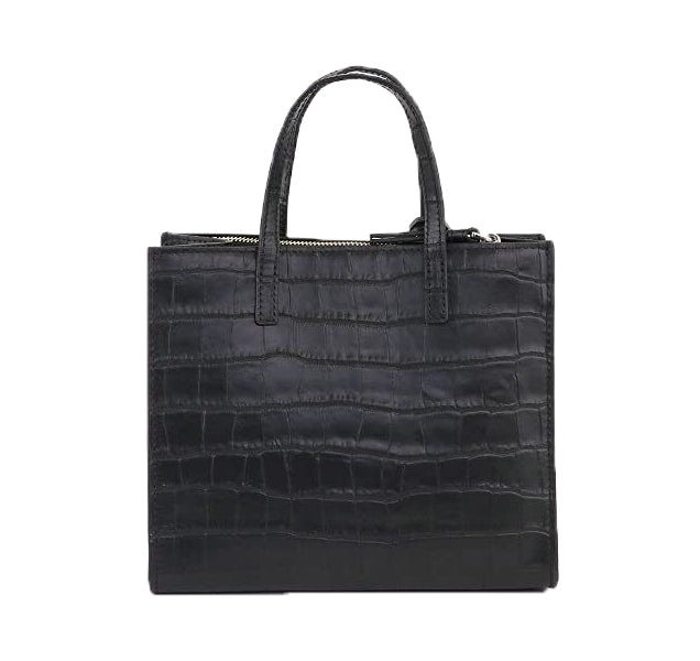 Marc Jacobs Women's Mini Grind Crocodile Embossed Leather Tote Black