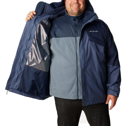 Columbia Men's Big Bugaboo II Fleece Interchange Jacket Dark Mountain/Collegiate Navy