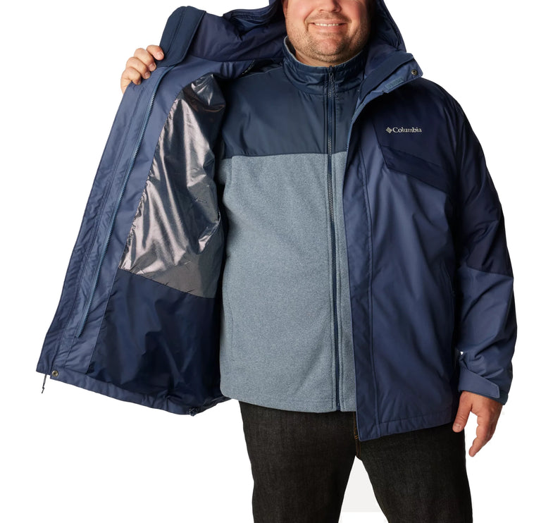 Columbia Men's Big Bugaboo II Fleece Interchange Jacket Dark Mountain/Collegiate Navy