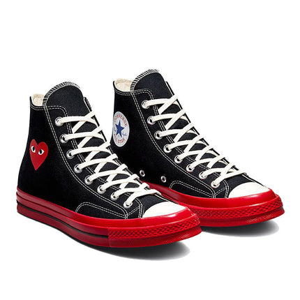 Converse x Comme des Garçons PLAY Chuck 70 High Top Black/Red/Egret