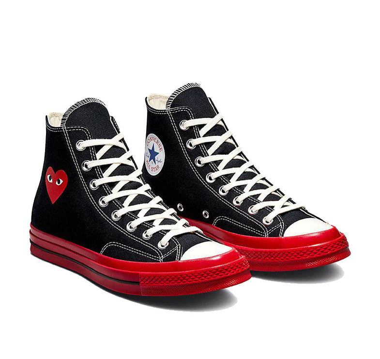 Converse x Comme des Garçons PLAY Chuck 70 High Top Black/Red/Egret