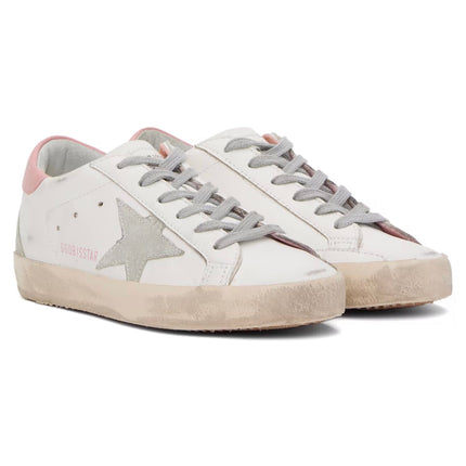 Golden Goose Women's Super Star Sneakers White/Grey/Pink