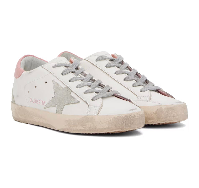 Golden Goose Women's Super Star Sneakers White/Grey/Pink