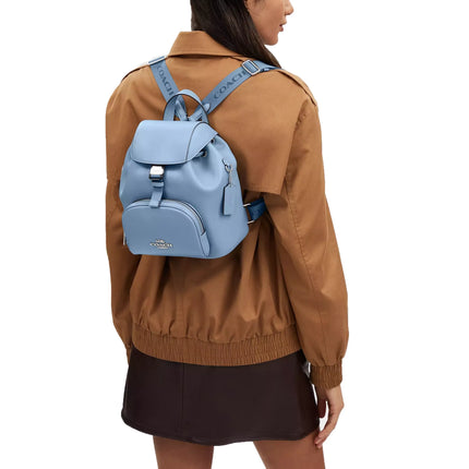 Coach Women's Pace Backpack Silver/Cornflowr/Field Flora