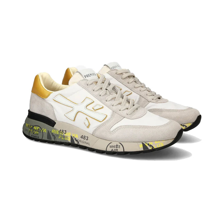 Premiata Men's Mick Sneakers Beige/Multi 6613