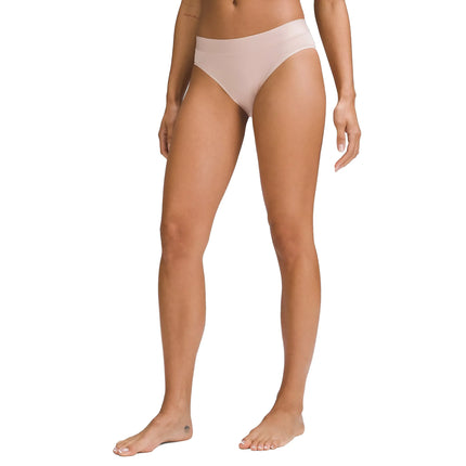 lululemon Women's UnderEase Mid-Rise Bikini Underwear 5 Pack Black/Twilight Rose/Misty Shell/Pale Linen/Contour