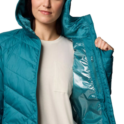 Columbia Women's Heavenly Long Hooded Jacket River Blue