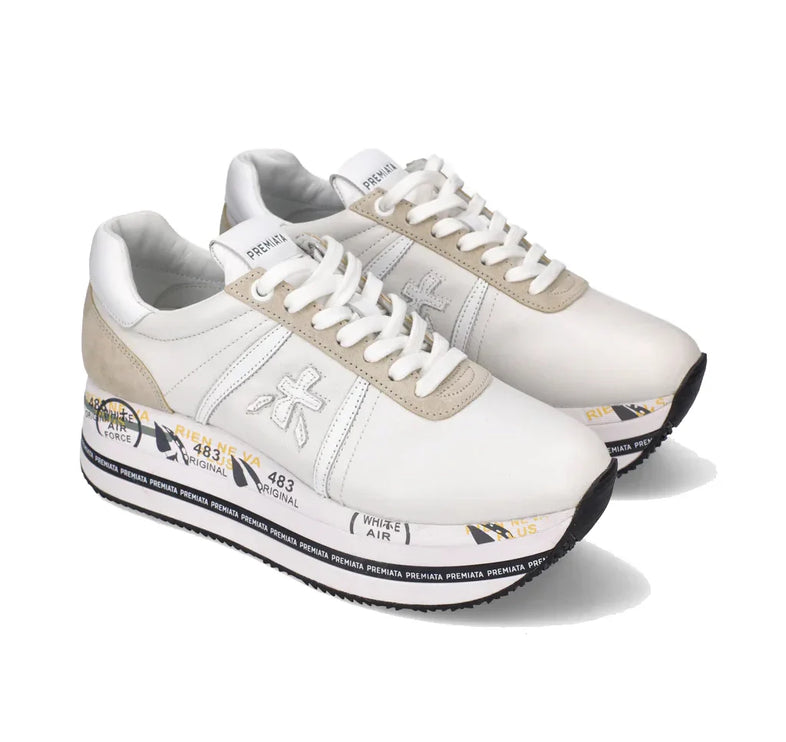 Premiata Women's Beth Sneakers White 5603 - Ready to Ship