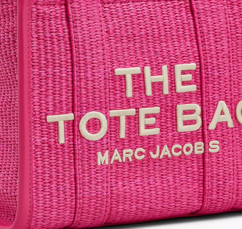 Marc Jacobs Women's The Woven Small Tote Bag Hot Pink