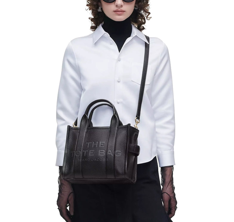 Marc Jacobs Women's The Leather Small Tote Bag Black