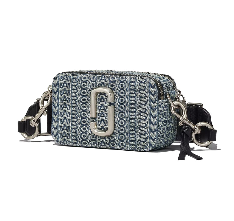 Marc Jacobs Women's The Washed Monogram Denim Snapshot Multi