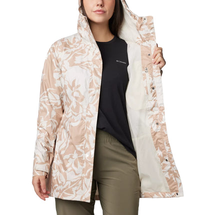 Columbia Women's Splash A Little III Printed Jacket Canoe Leafall Print