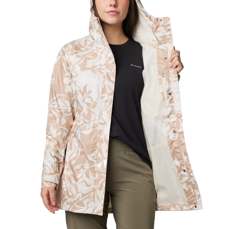 Columbia Women's Splash A Little III Printed Jacket Canoe Leafall Print