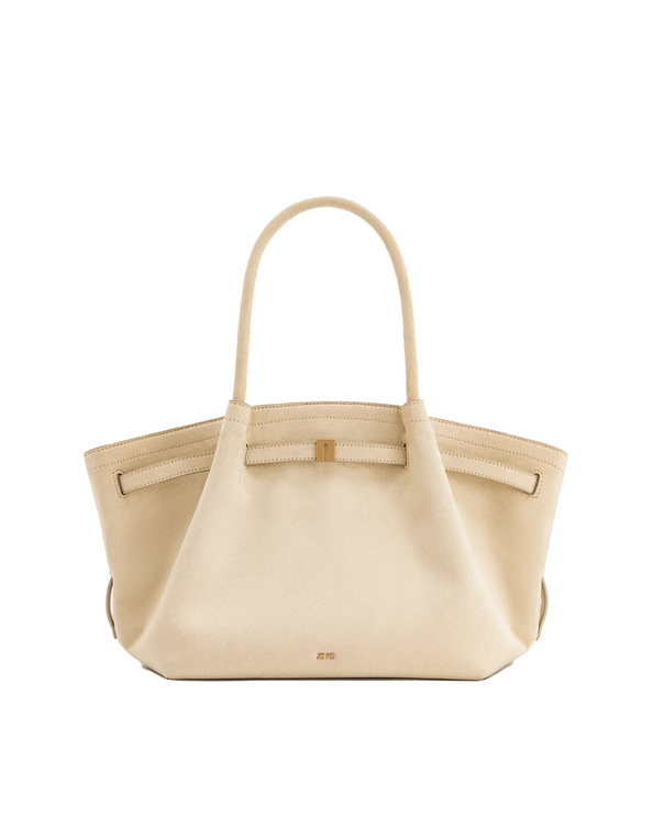 JW PEI Women's Hana Medium Faux Suede Tote Bag Off White