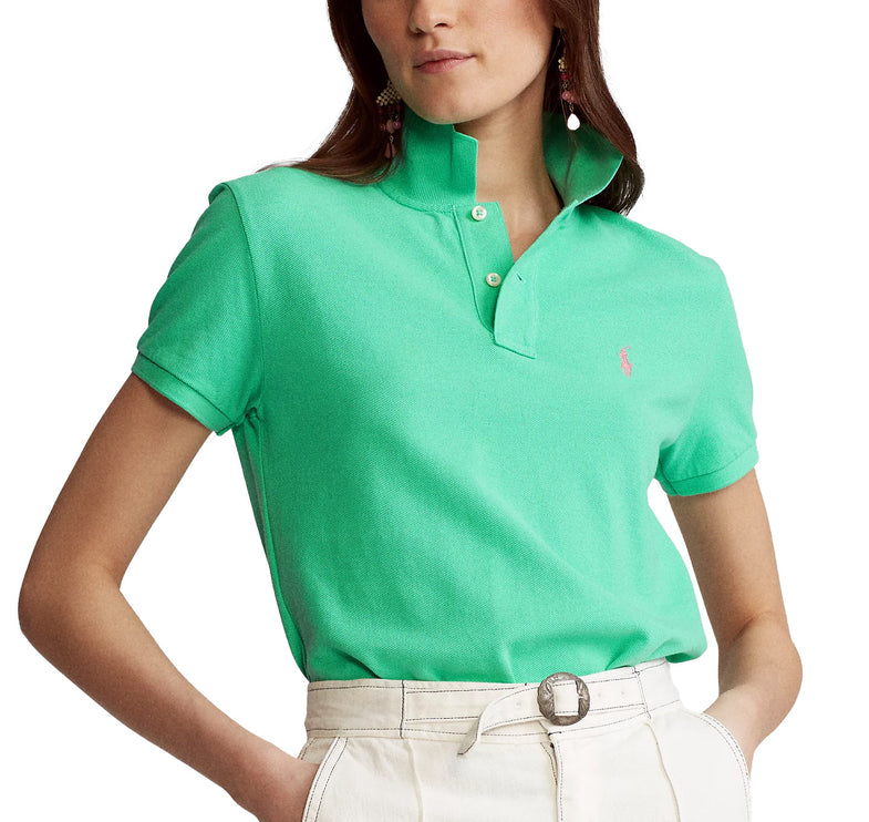 Polo Ralph Lauren Women's Classic Fit Mesh Polo Shirt Sunset Green