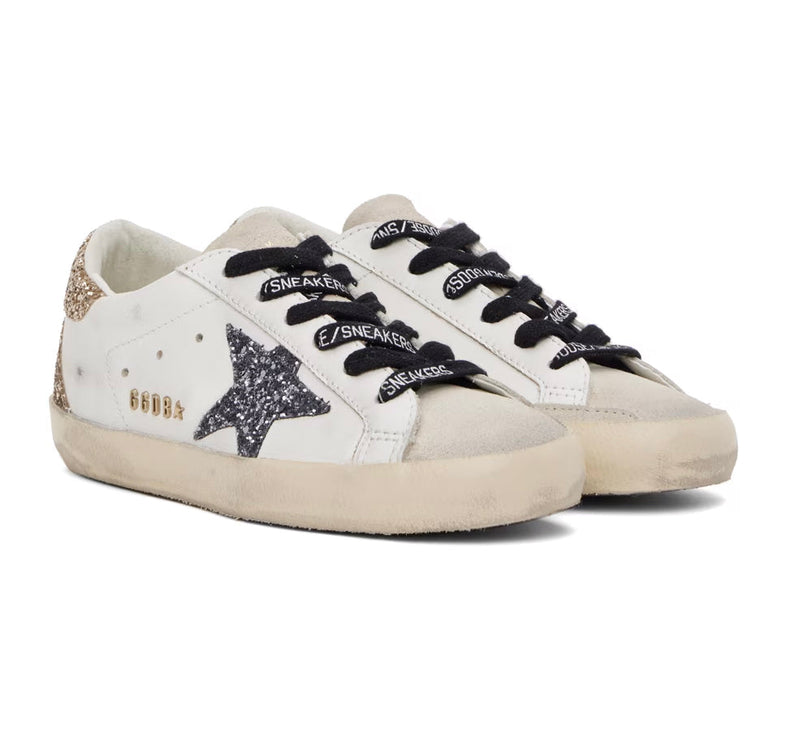 Golden Goose Women's Super Star Sneakers Shine/Silver/Gold