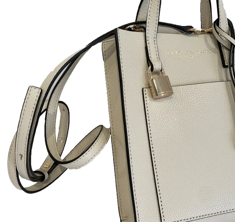 Marc Jacobs Women's Micro Grind Pebbled Leather Crossbody Marshmallow - Hemen Teslim