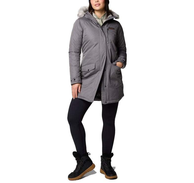 Columbia Women's Suttle Mountain Long Insulated Jacket City Grey