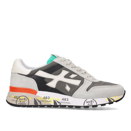 Premiata Men's Mick Sneakers Green/Beige/Orange 6166