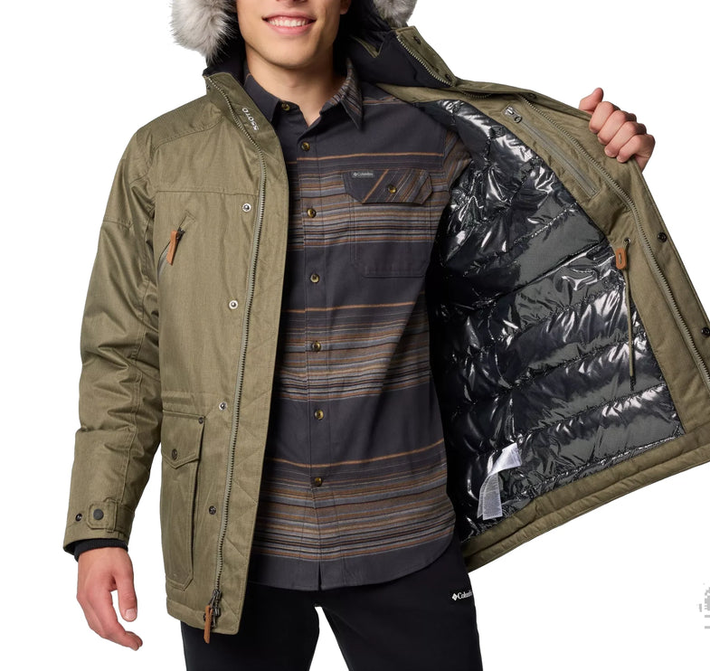 Columbia Men's Barlow Pass TurboDown II Jacket Stone Green