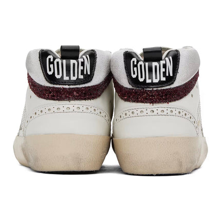 Golden Goose Women's Mid Star Sneakers Red/Gold