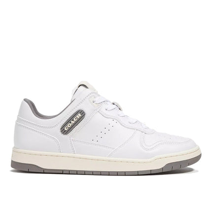 Coach Women's C201 Low Top Sneaker Optic White/Heather Grey