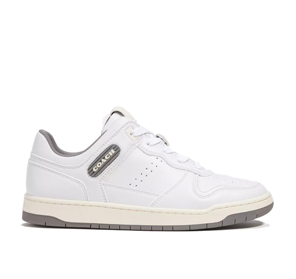 Coach Women's C201 Low Top Sneaker Optic White/Heather Grey