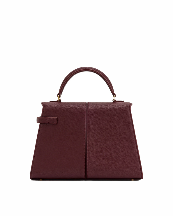 JW PEI Women's Elise Large Top Handle Bag Claret/Gold