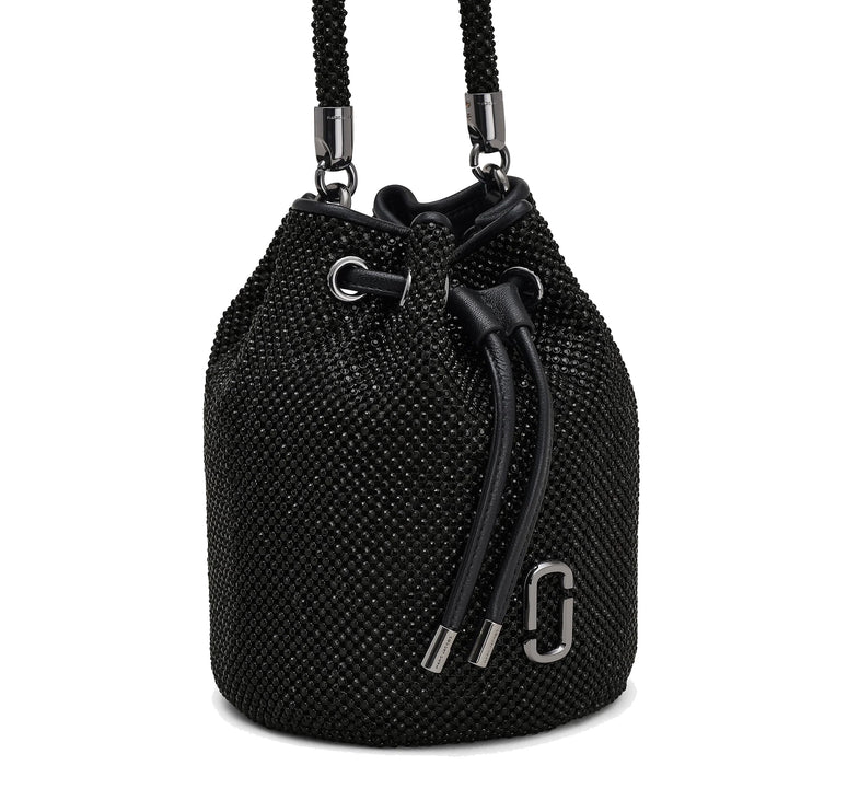 Marc Jacobs Women's The Rihenstone Mini Bucket Bag Black