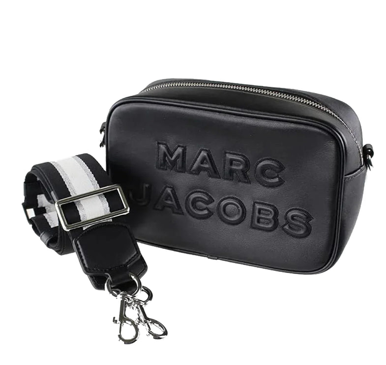 Marc Jacobs Women's Flash Leather Crossbody Bag Silver Black