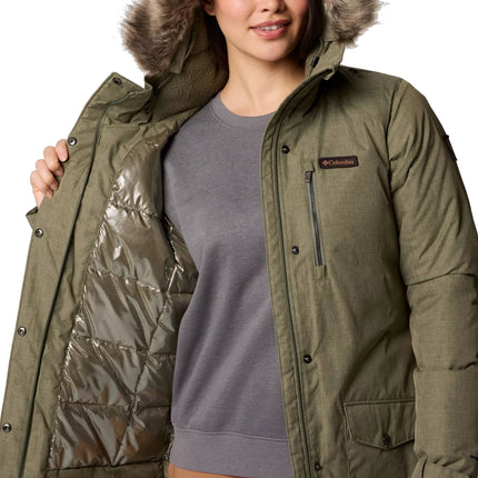 Columbia Women's Suttle Mountain Long Insulated Jacket Stone Green