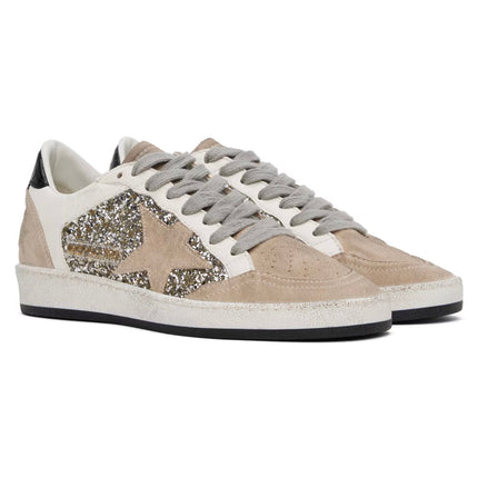 Golden Goose Women's Ball Star Sneakers Shine/Taupe - Ready to Ship