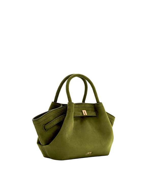 JW PEI Women's Hana Mini Faux Suede Tote Bag Dark Olive/Gold
