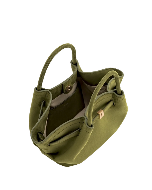 JW PEI Women's Hana Mini Faux Suede Tote Bag Dark Olive/Gold