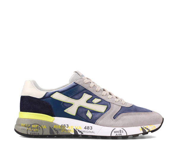 Premiata Men's Mick Sneakers Navy/Grey/Multi 6819