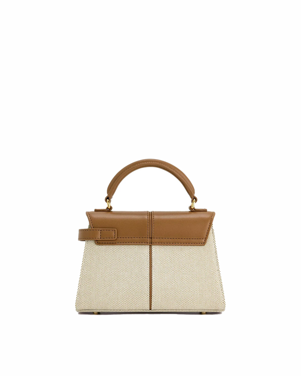 JW PEI Women's Elise Top Handle Bag Brown Canvas