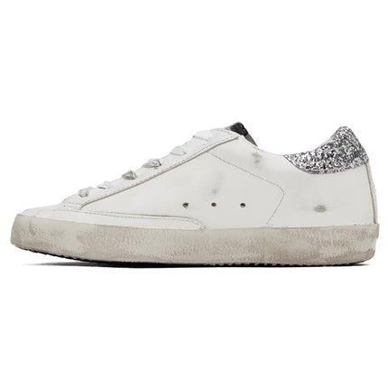 Golden Goose Women's Super Star Sneakers White/Black/Shine