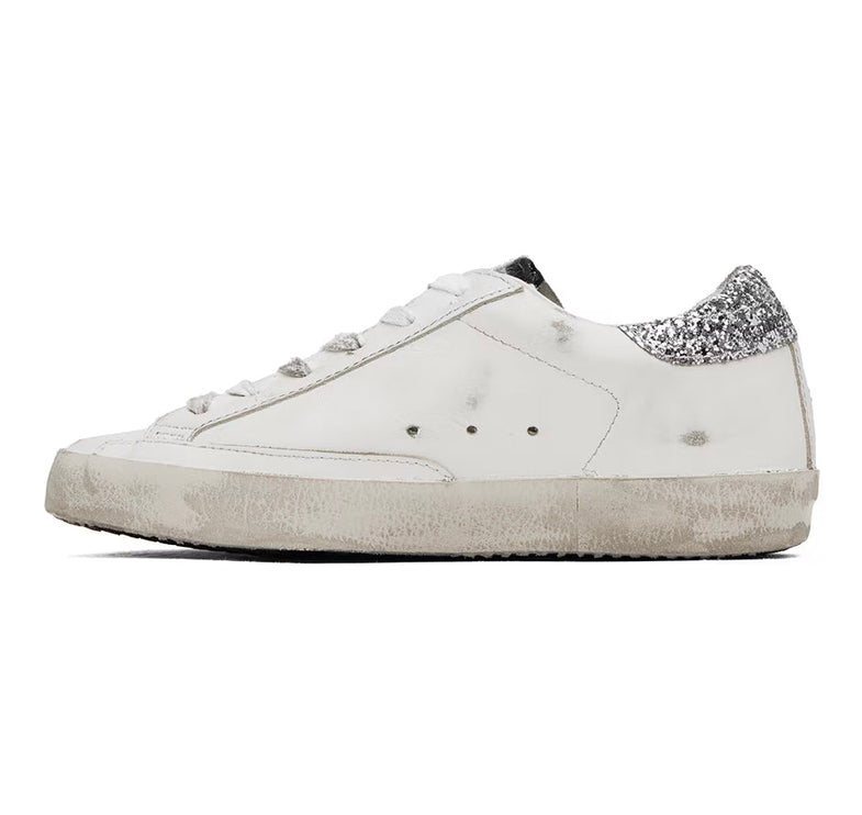 Golden Goose Women's Super Star Sneakers White/Black/Shine