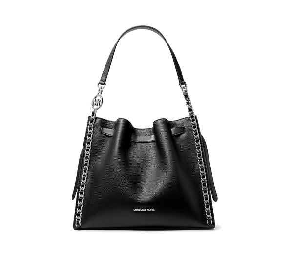Michael Kors Women's Mina Large Chain Shoulder Bag Black