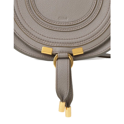 CHLOÉ Women's Small Marcie Saddle Bag Cashmere Grey