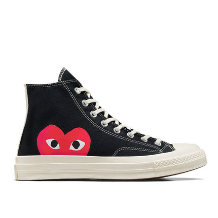 Converse x Comme des Garçons PLAY Chuck 70 High Top Black/Red/Egret