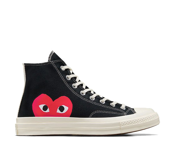 Converse x Comme des Garçons PLAY Chuck 70 High Top Black/Red/Egret