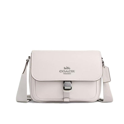 Coach Women's Pace Messenger Bag Silver/Chalk