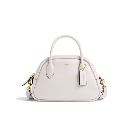 Coach Women's Borough Bowling Bag Brass/Chalk