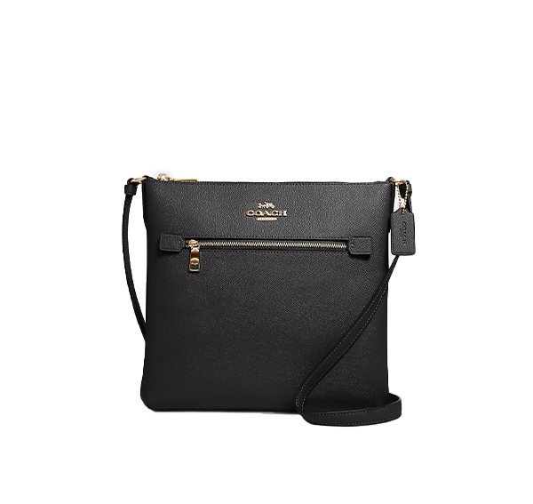 Coach Women's Rowan File Bag Gold/Black